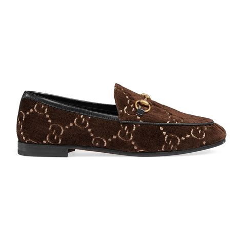 gucci jordaan tweed loafer|Gucci jordaan velvet loafer.